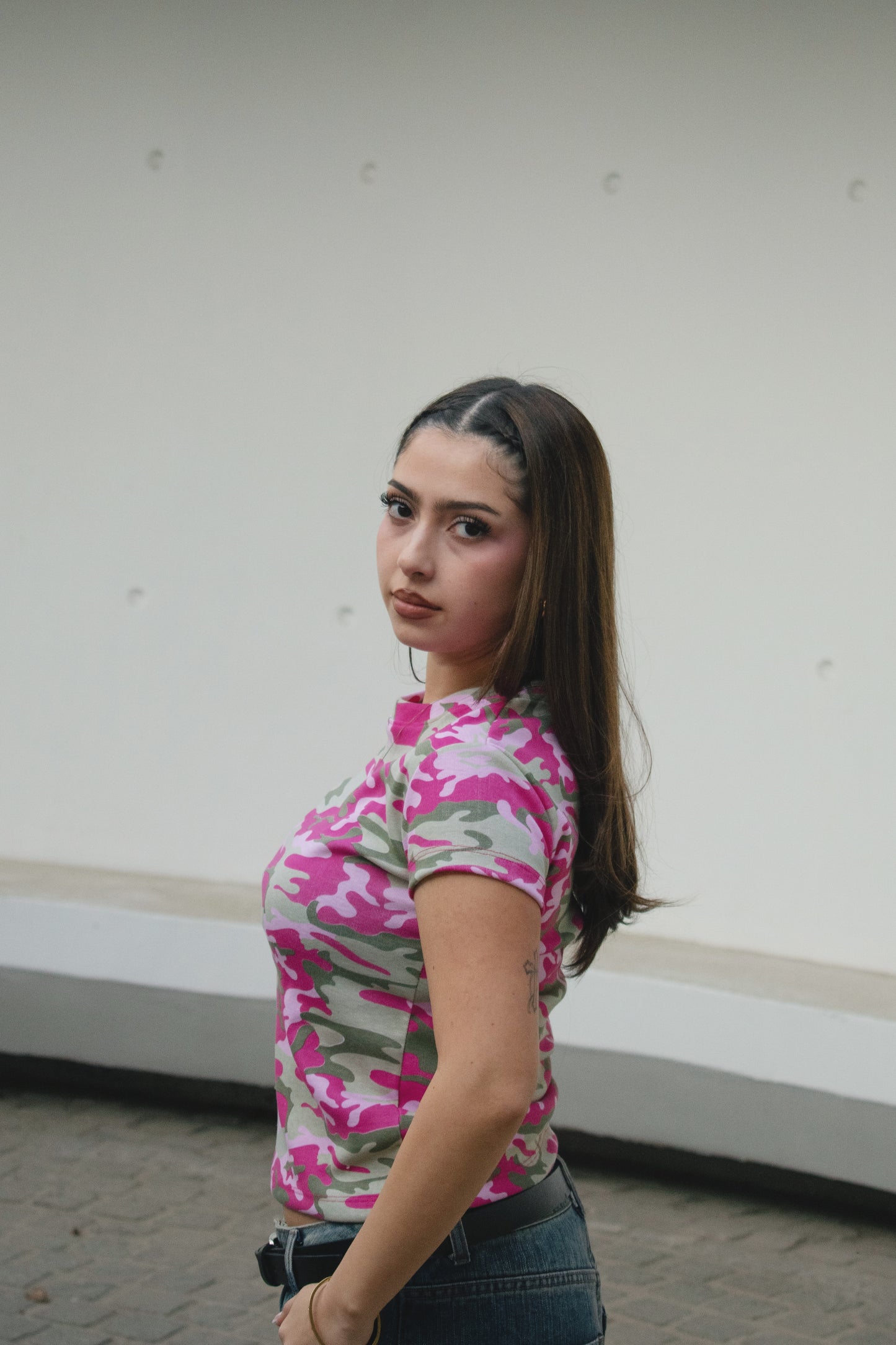 BBY TEE CAMO PINK