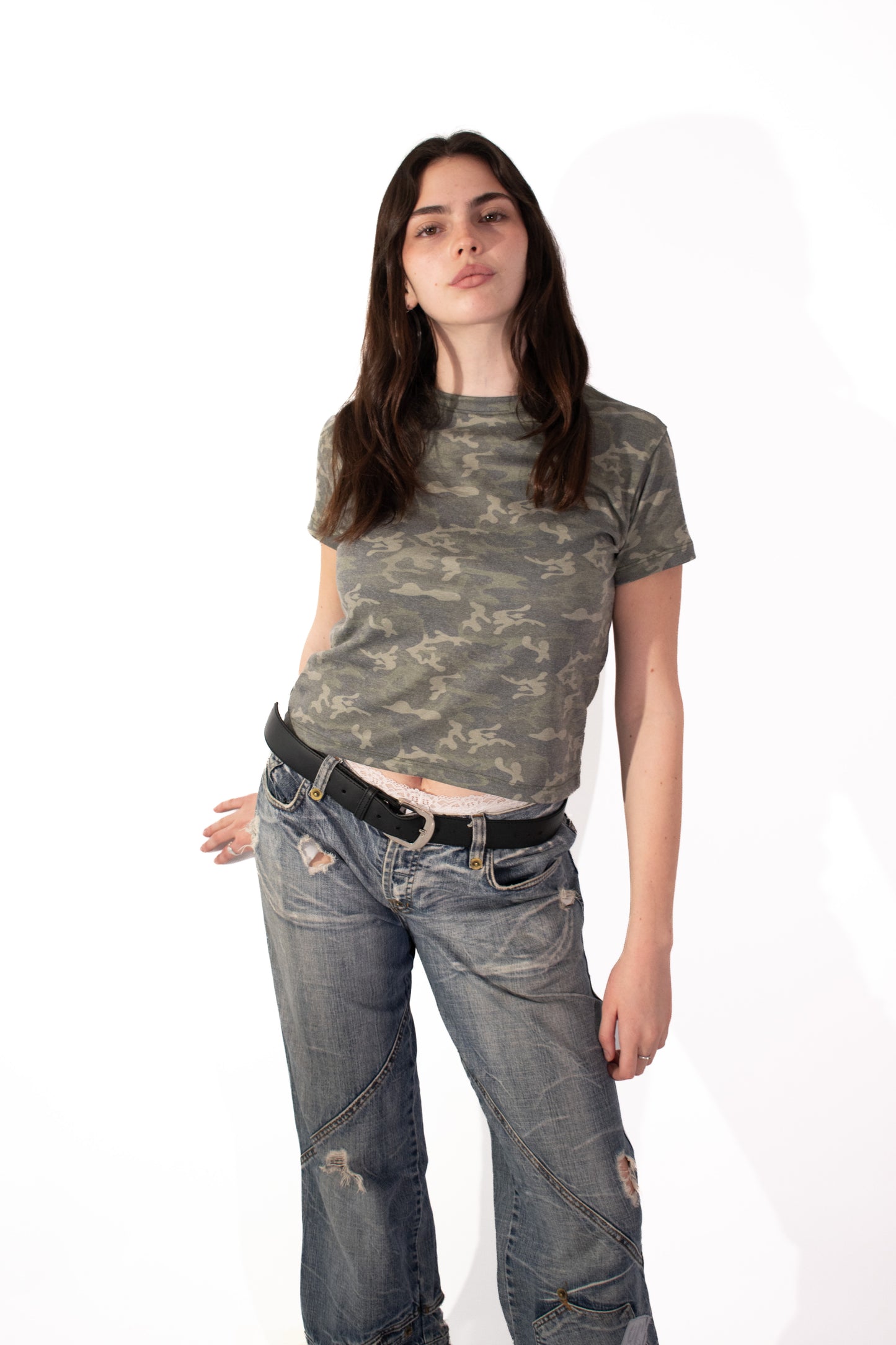BBY TEE CAMO FADED